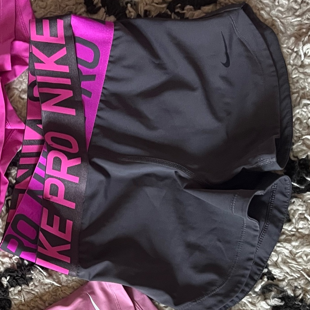 Gray Nike Pro Spandex